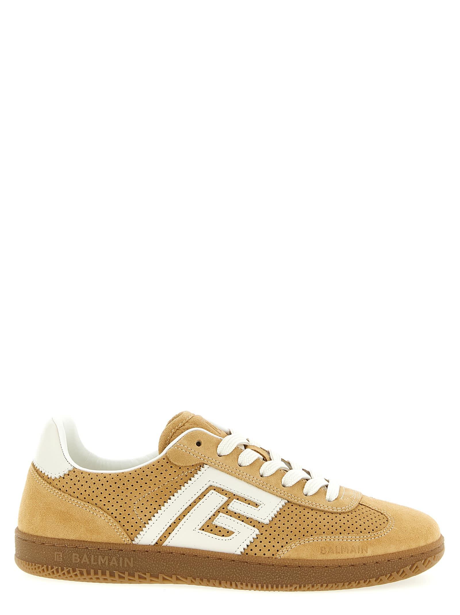 balmain suede sneakers