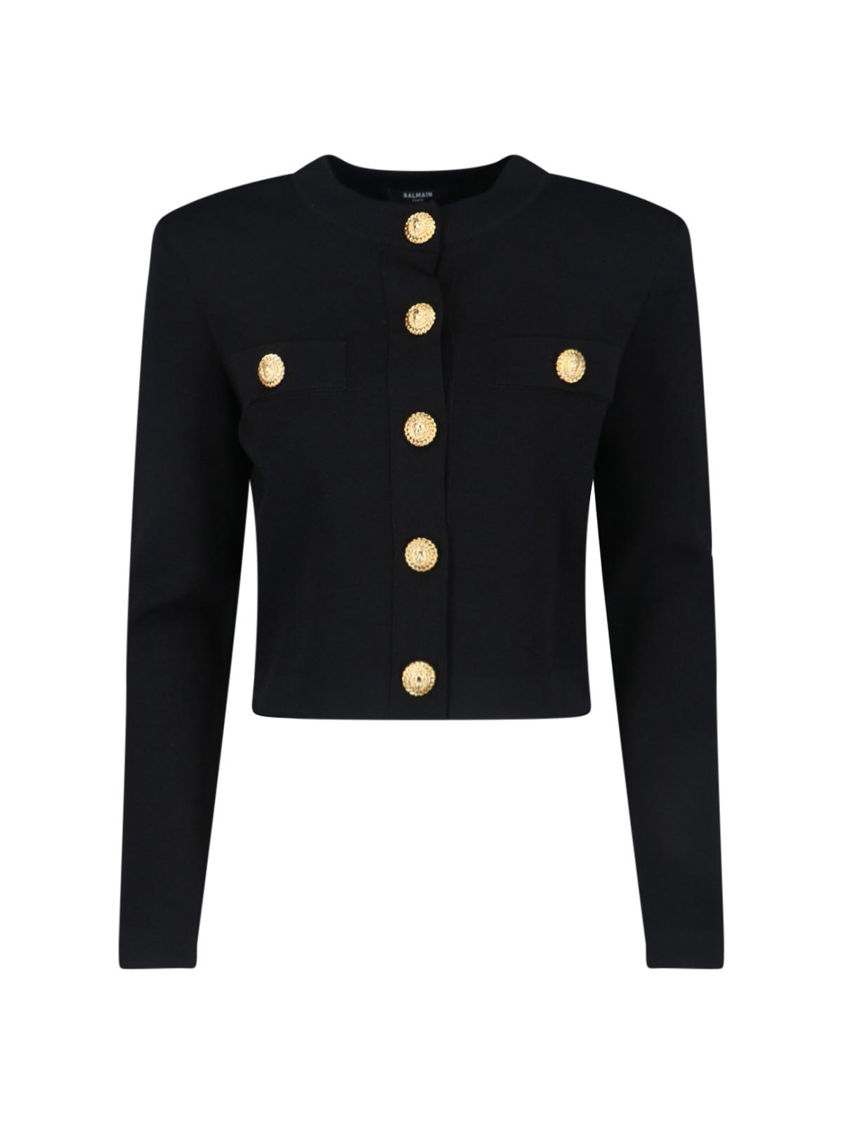 balmain sweaters black viscose - women