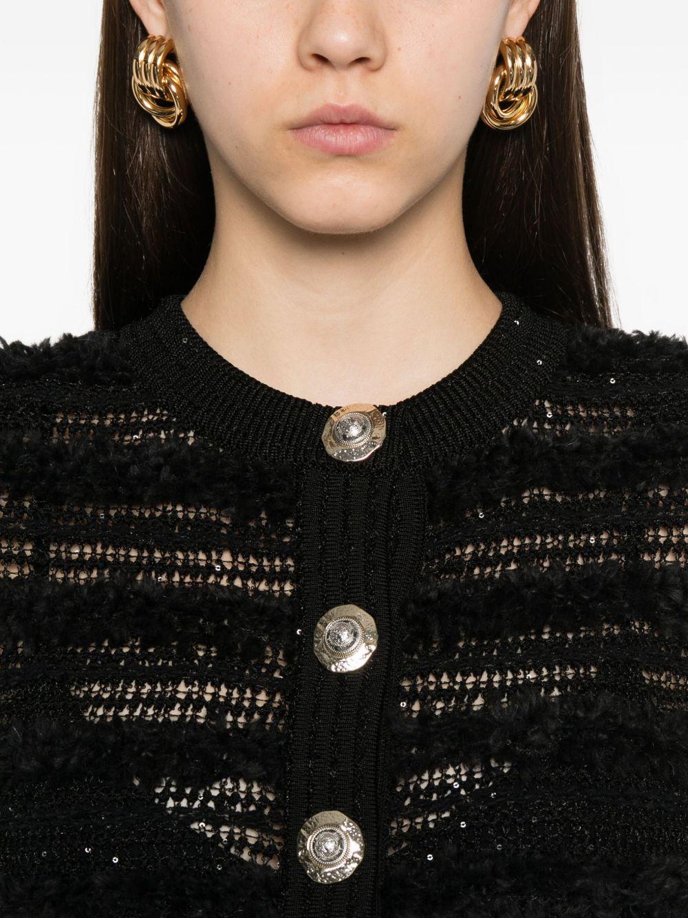 balmain sweaters black viscose - women