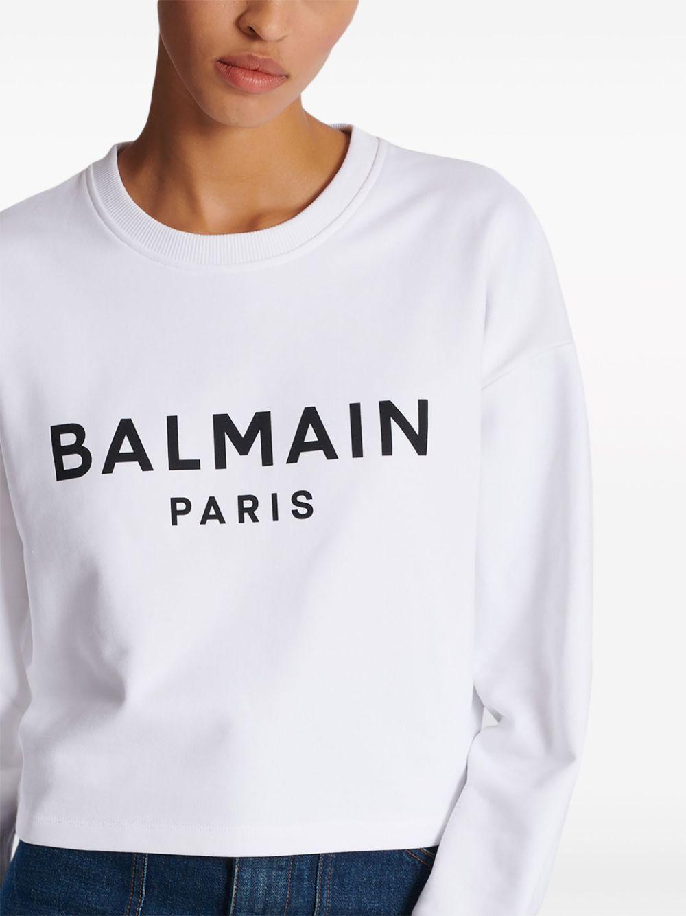 balmain sweaters white cotton - women