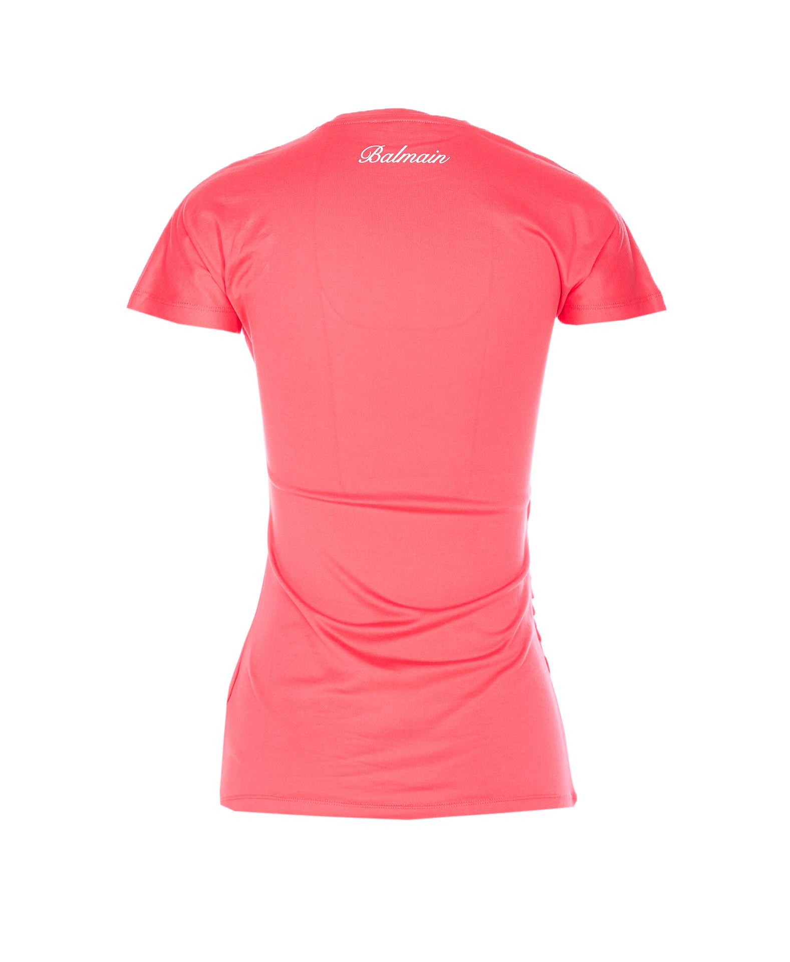 balmain t-shirts and polos fuchsia cotton - women