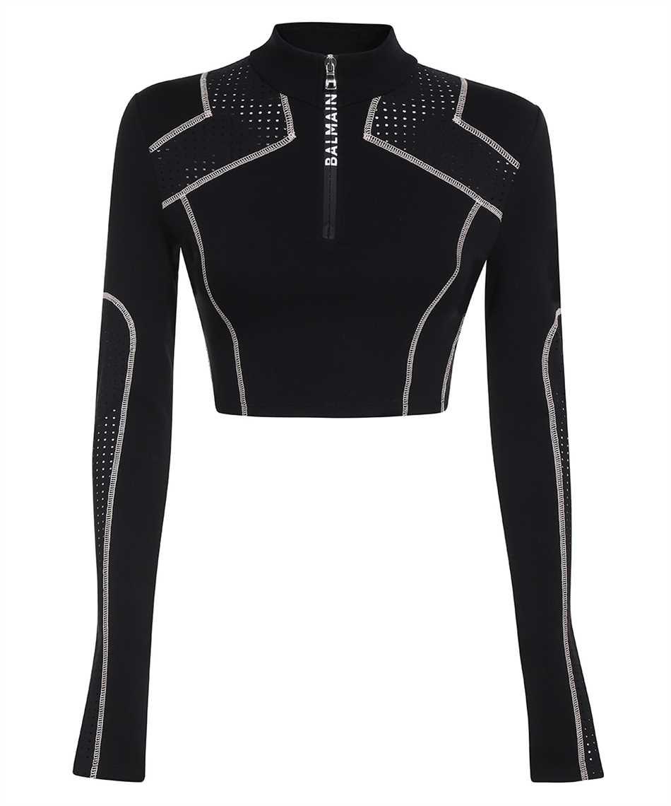 balmain techno fabric top