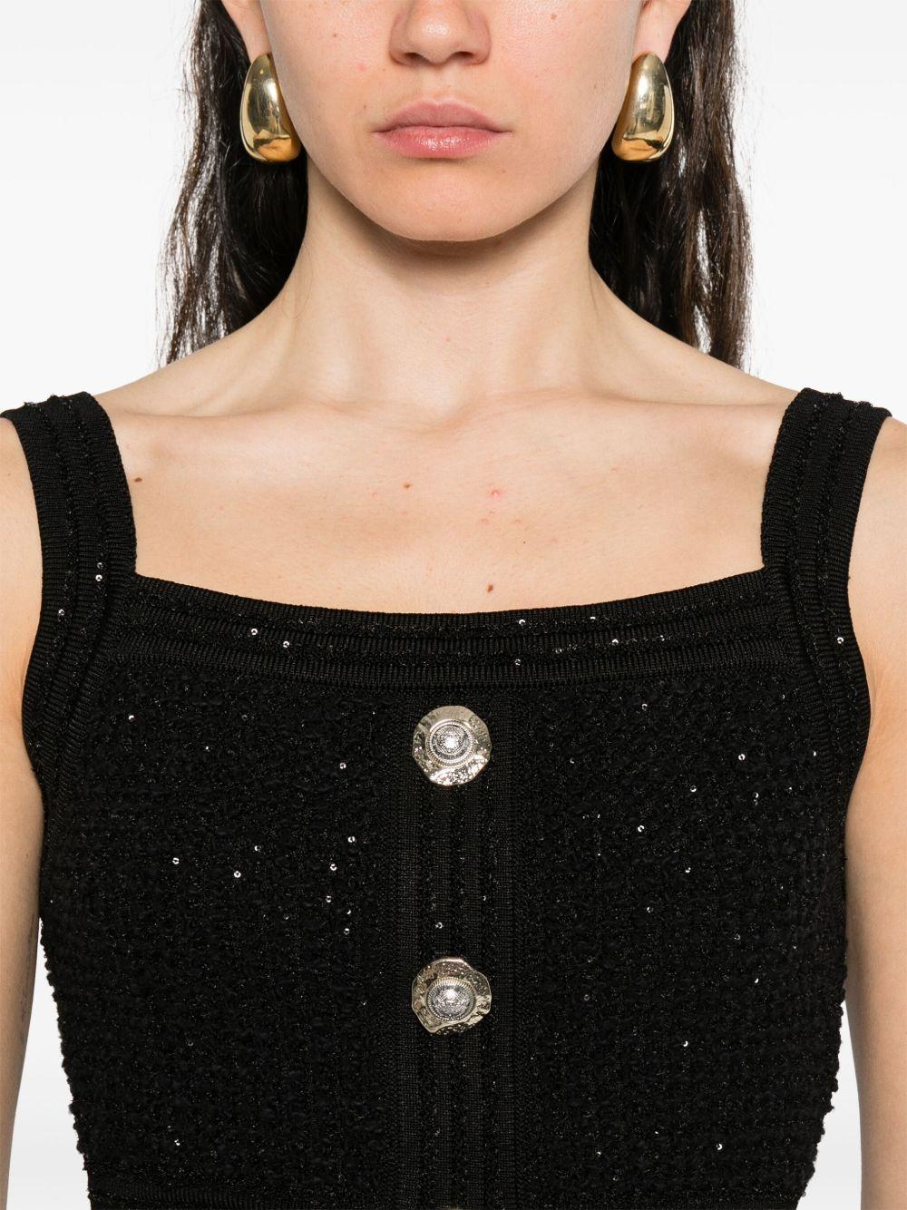 balmain top black - women