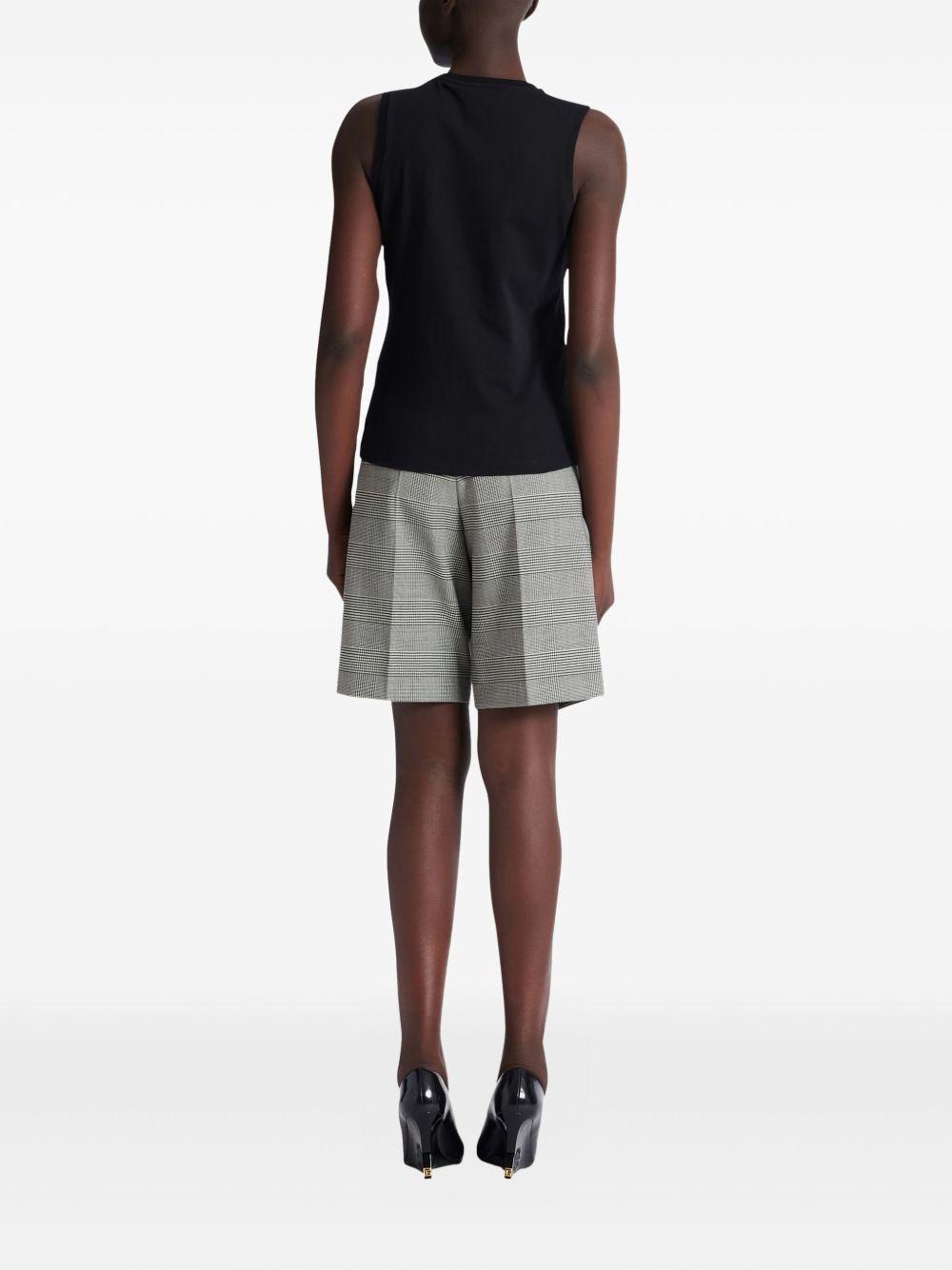 balmain top black organic cotton - women