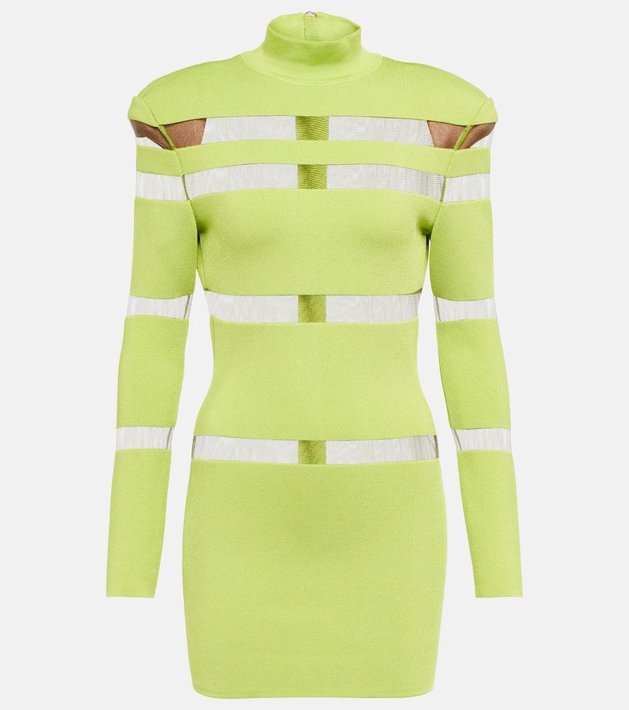 balmain turtleneck mesh