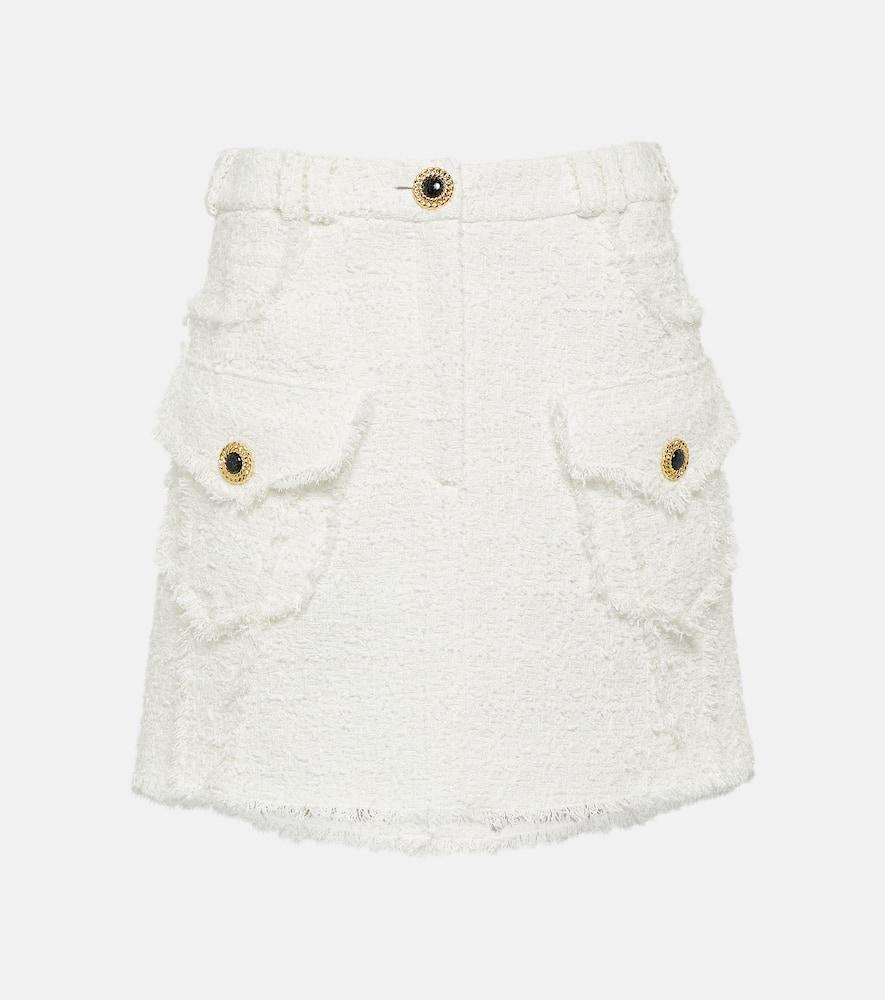 balmain tweed miniskirt