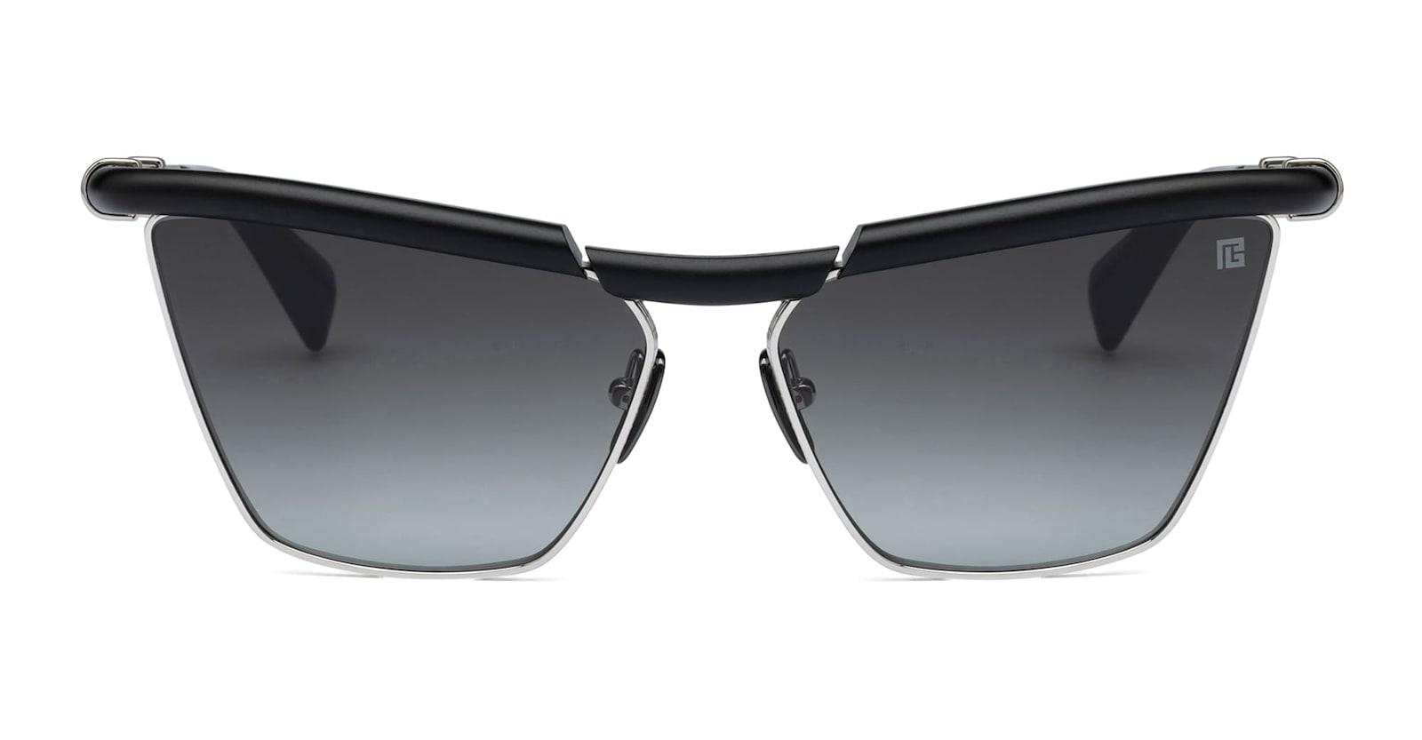 balmain victoire - matte black / silver sunglasses