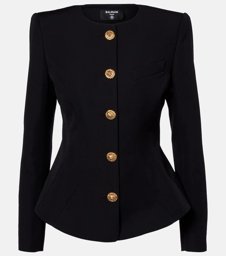 balmain virgin wool blazer