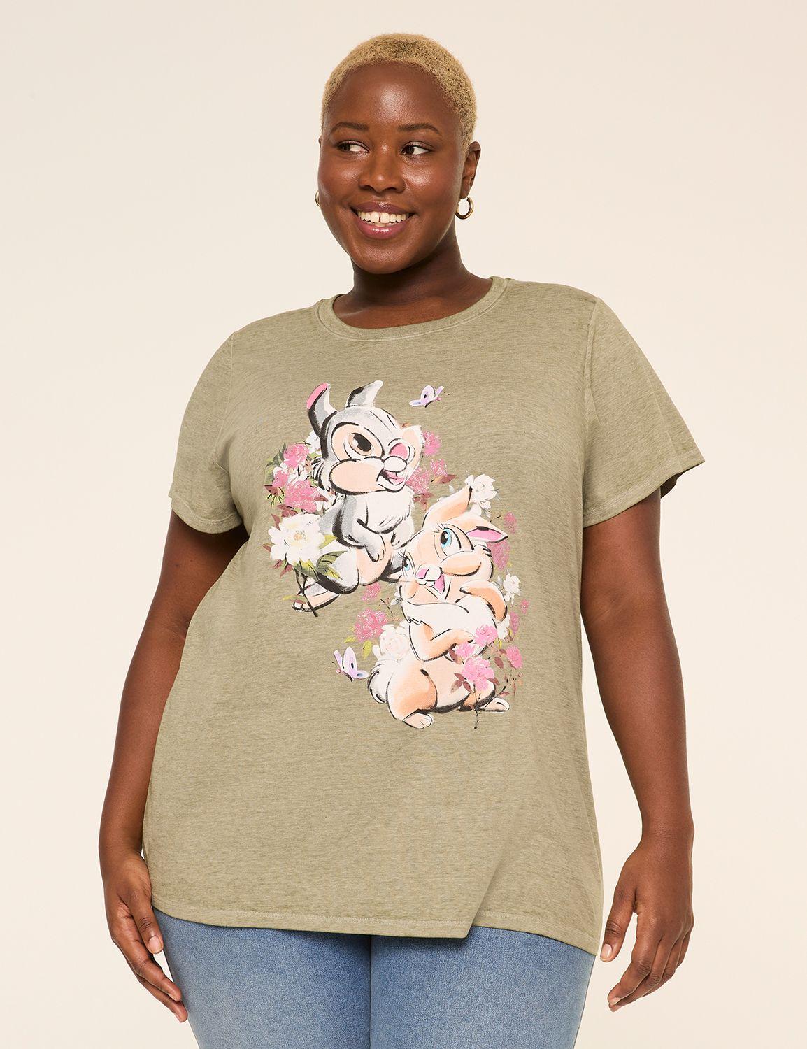 bambi rabbits graphic tee