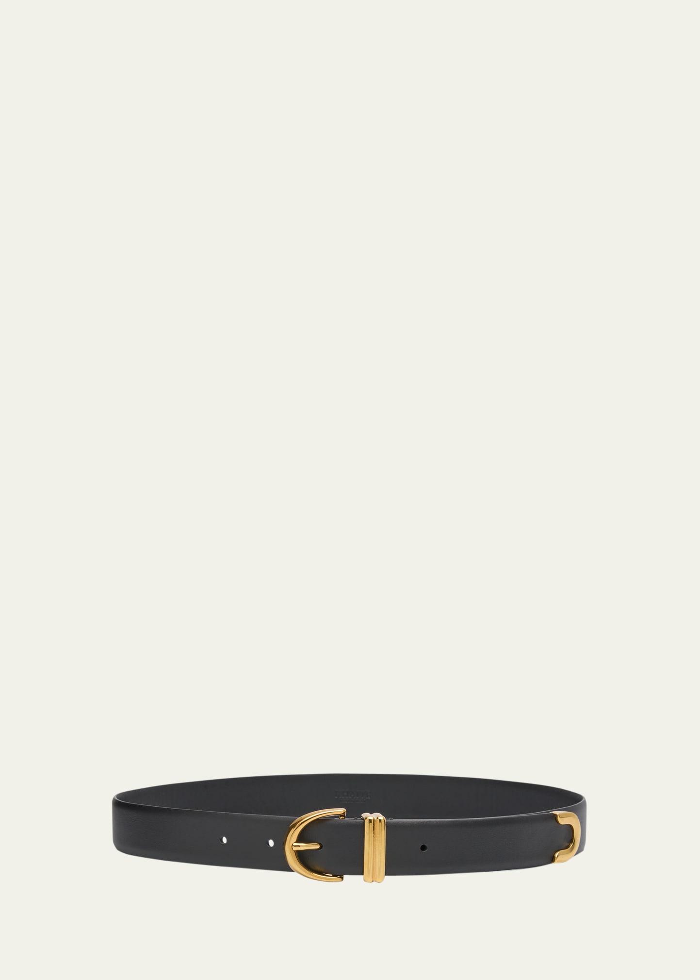bambi skinny leather belt