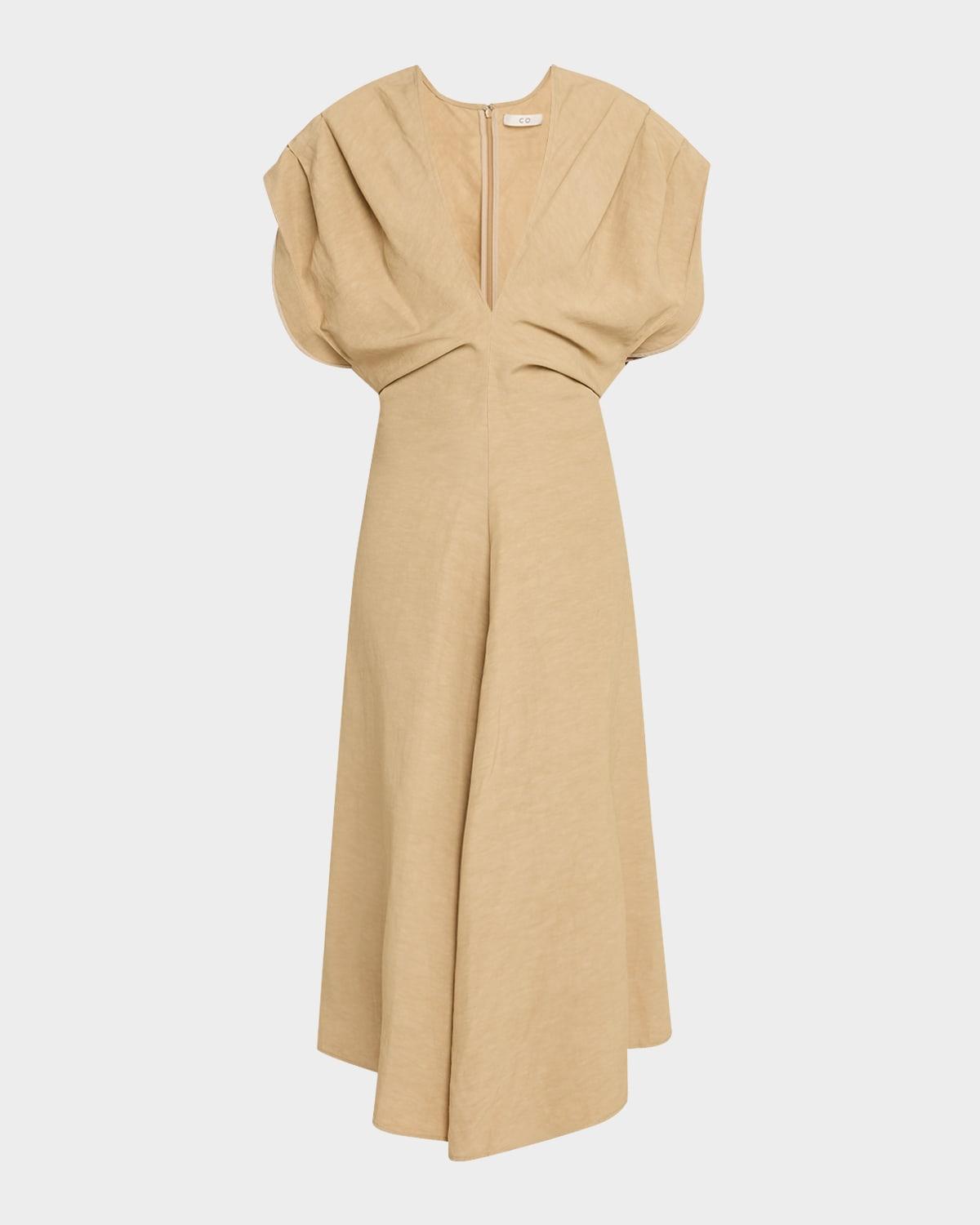 banana-cut shift dress