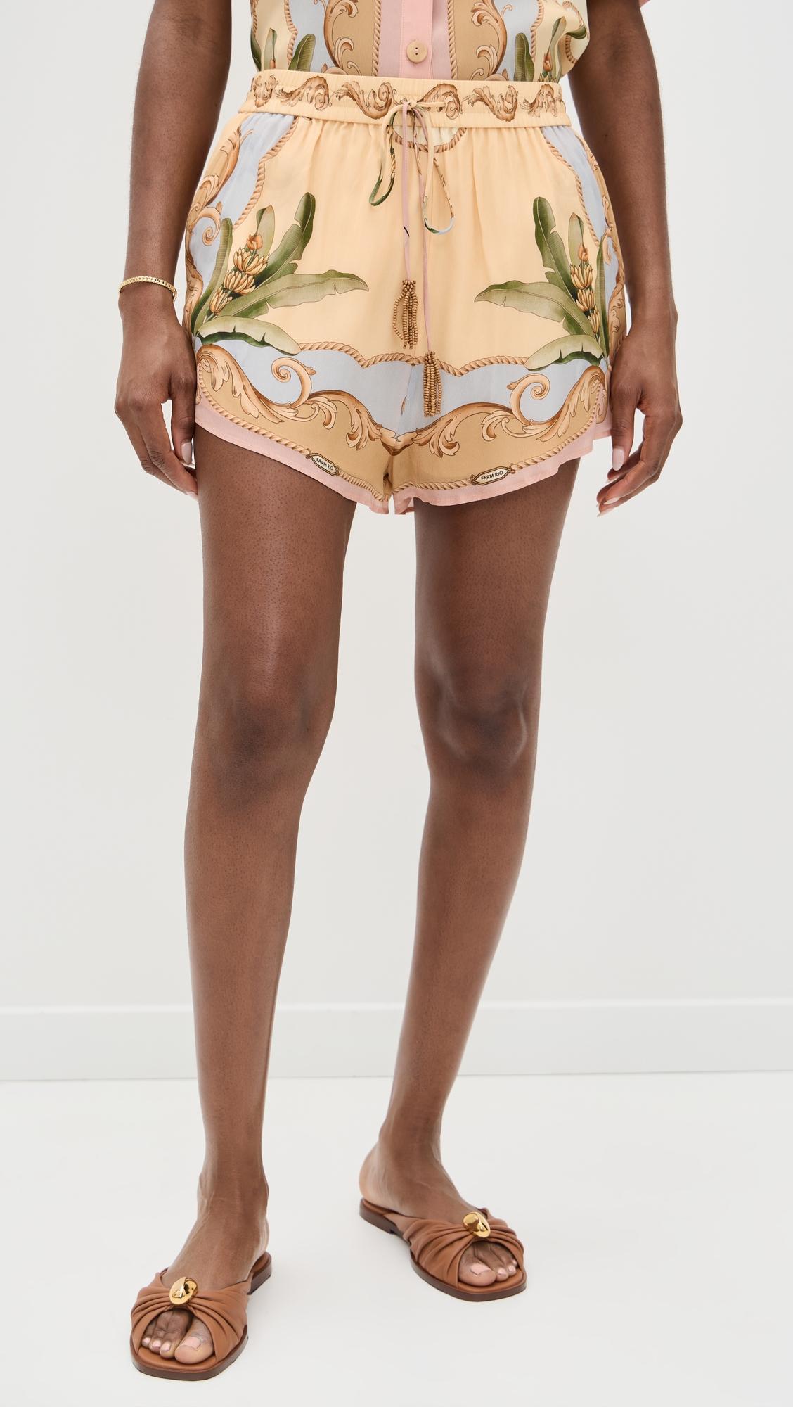 banana royalty kalendoscope multicolor shorts