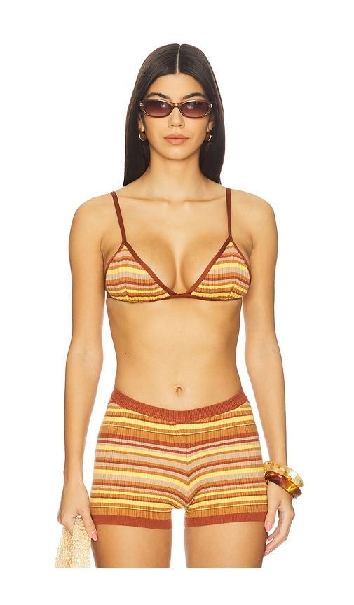 bananhot ann bralette in brown.