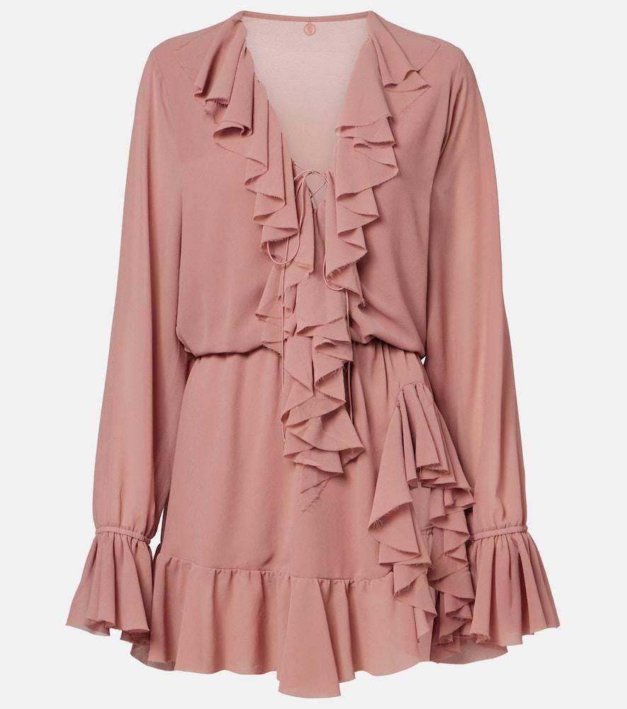 bananhot bellen ruffled minidress
