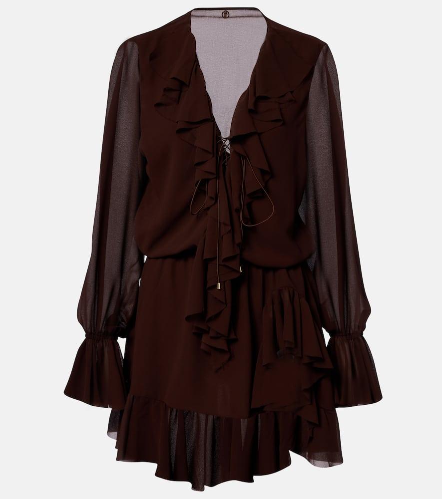 bananhot bellen ruffled minidress