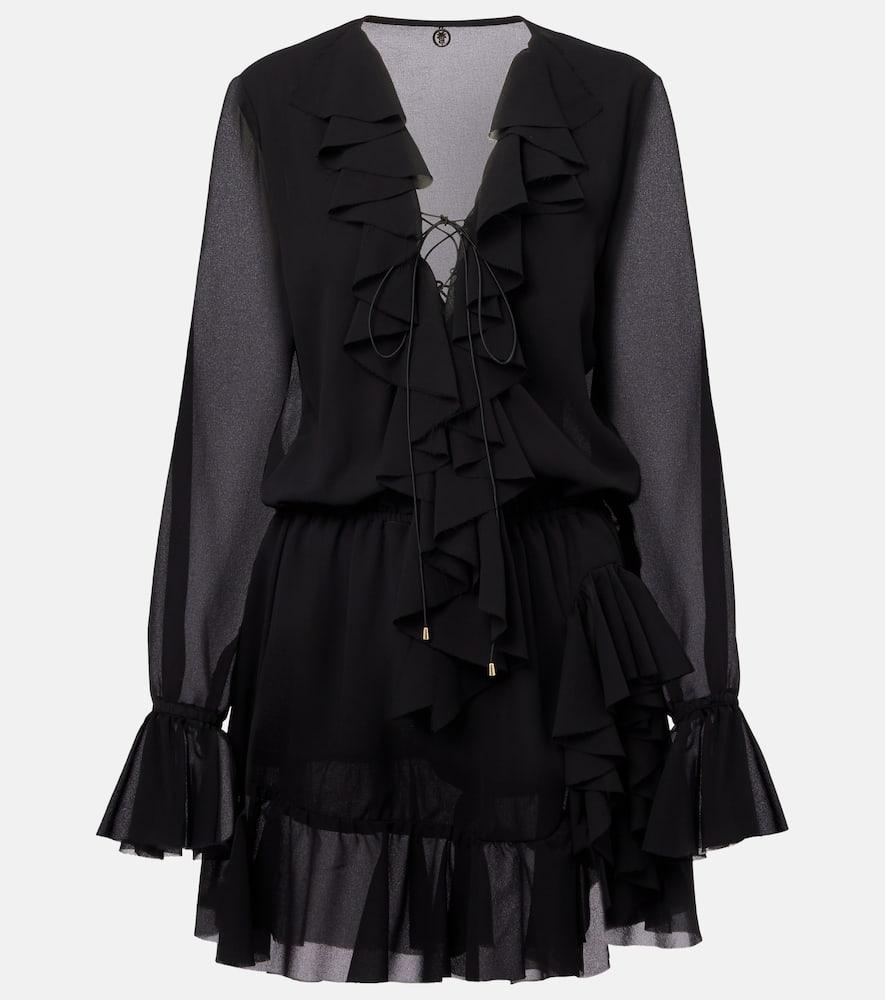 bananhot bellen ruffled minidress