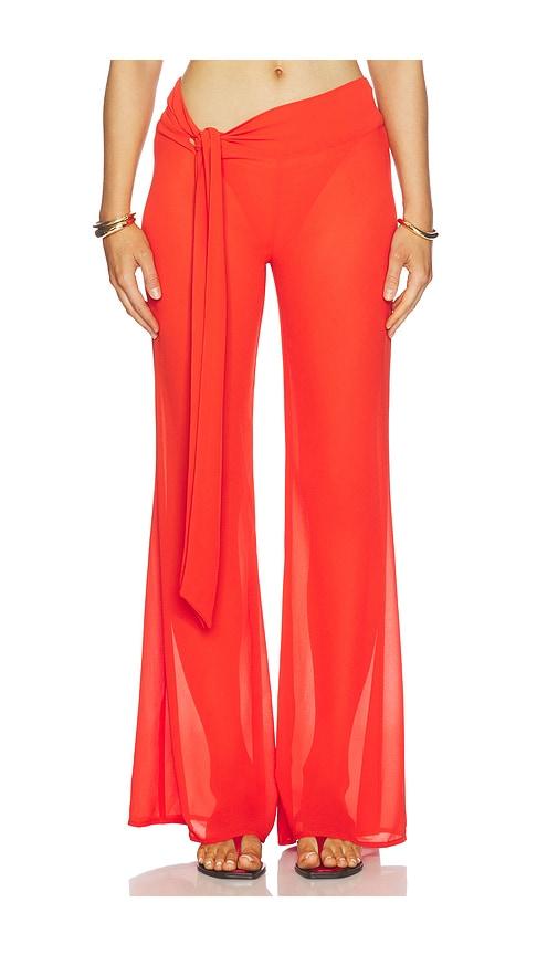 bananhot bowie pants in red.