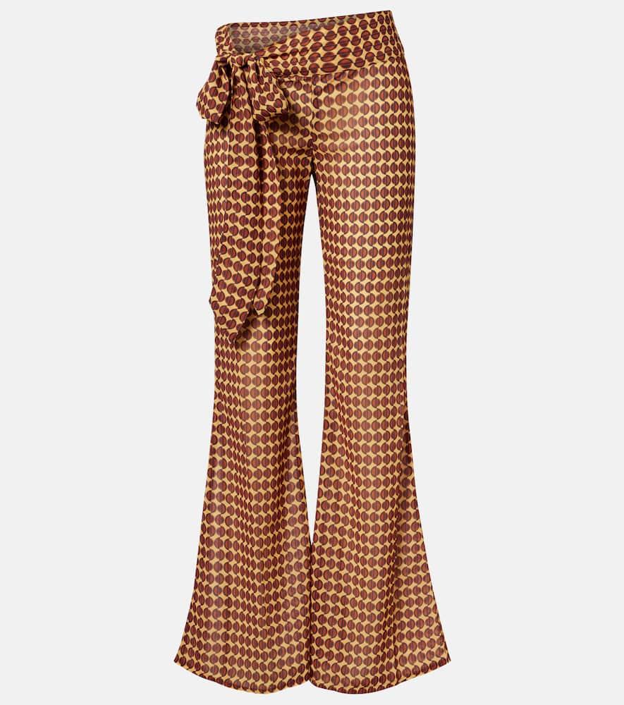 bananhot bowie printed flared pants