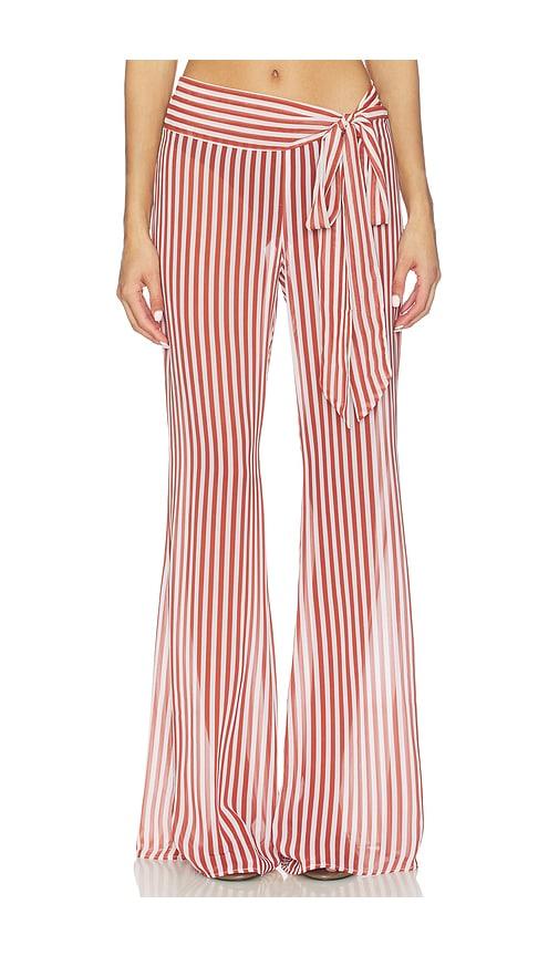 bananhot bowie wide leg pants in cream.
