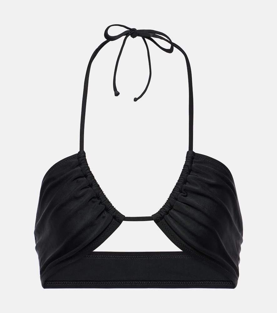 bananhot chili ruched halterneck bikini top