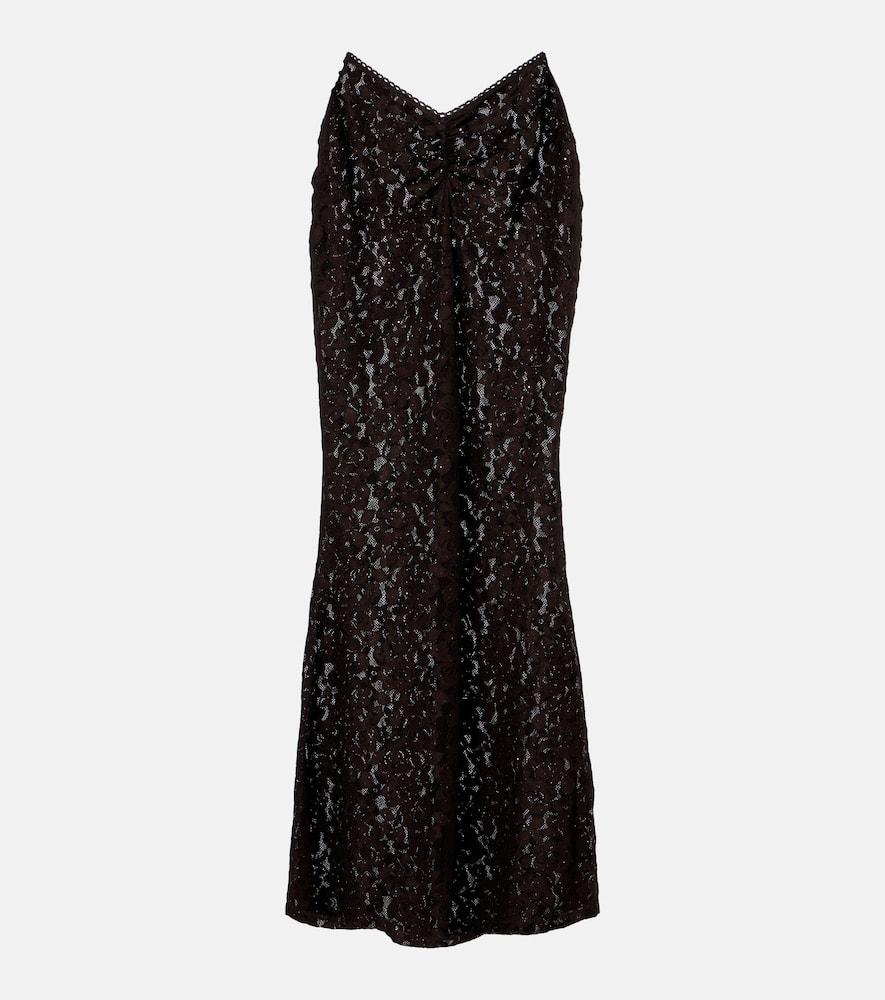 bananhot daisy floral lace maxi skirt