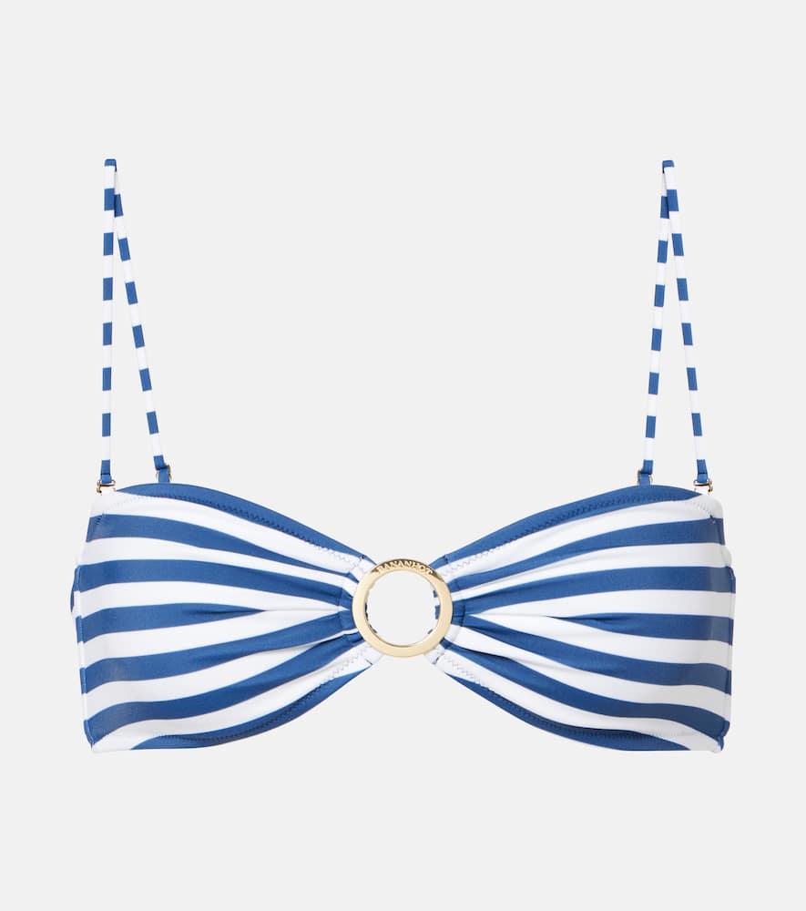 bananhot diane striped bikini top