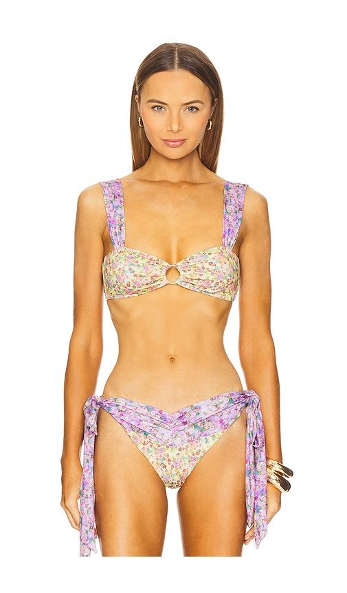 bananhot dory bikini top in purple,lemon.
