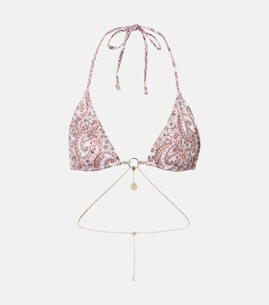 bananhot enzo paisley bikini top