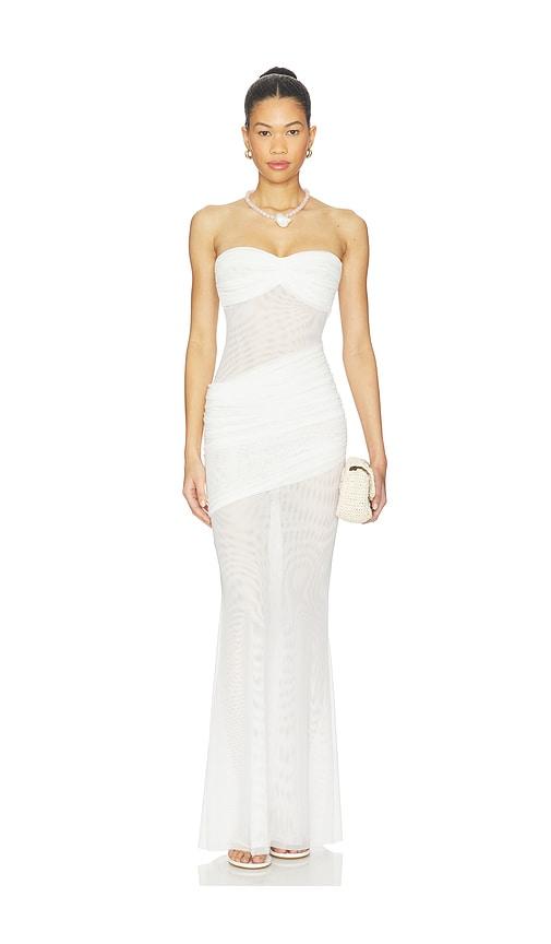 bananhot erica dress in white.