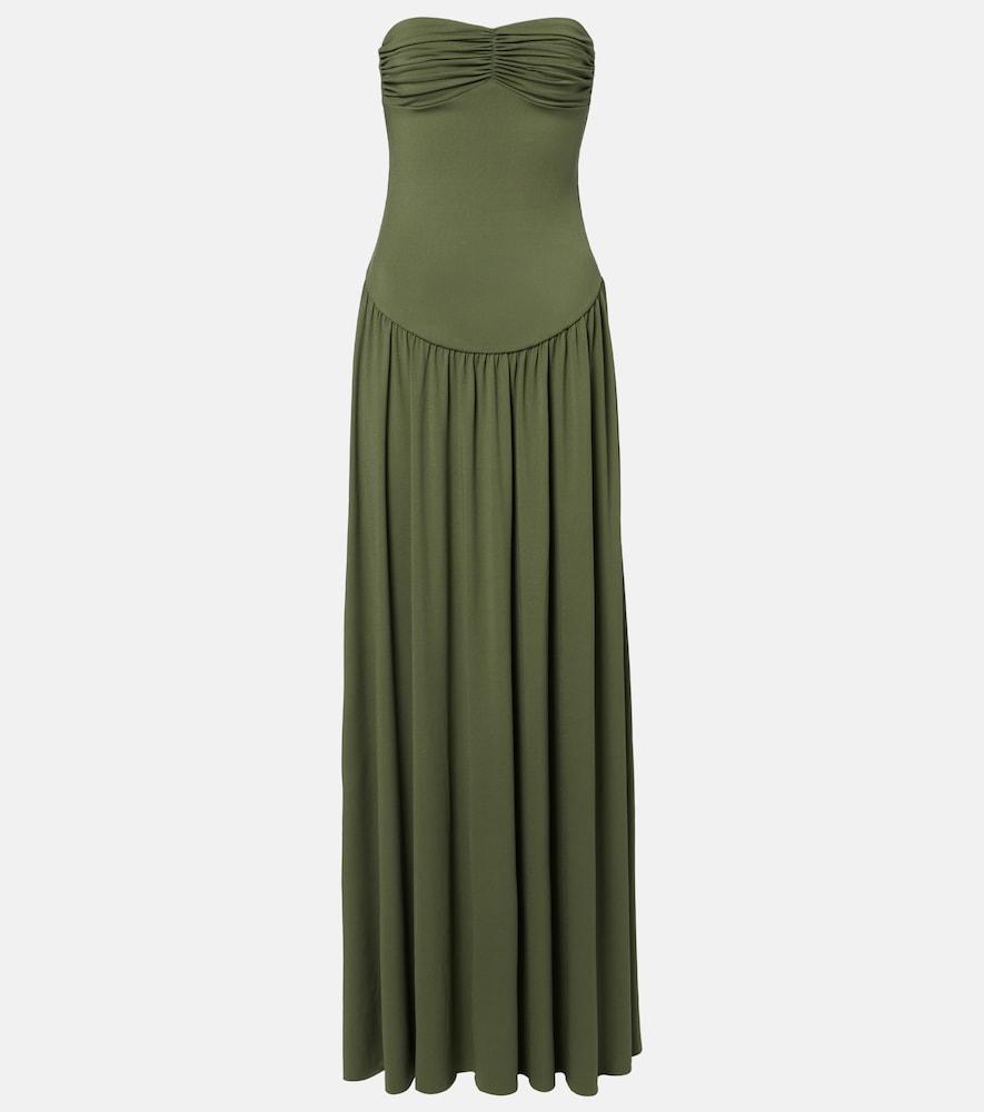 bananhot erin gathered maxi dress