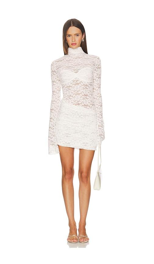bananhot francisca mini dress in cream.