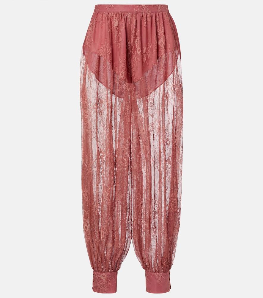 bananhot kendall sheer lace balloon pants