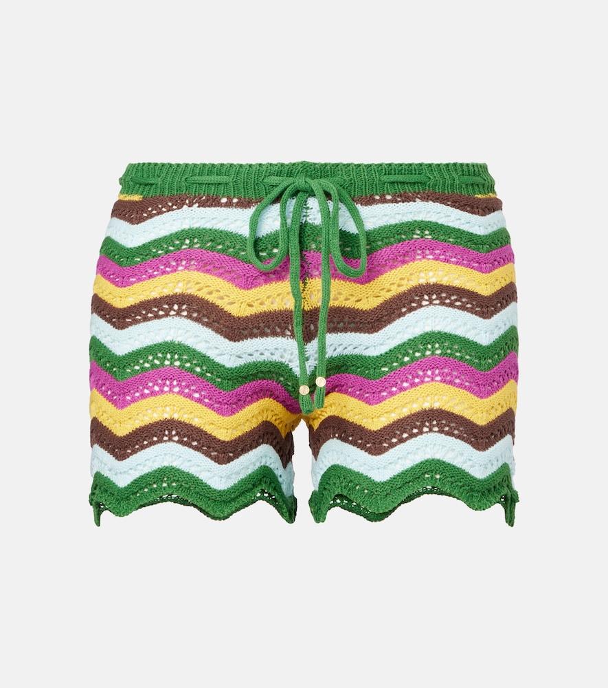 bananhot kim striped crochet cotton