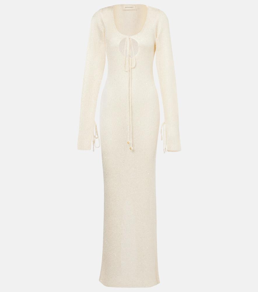 bananhot kyle sequined knitted maxi dress