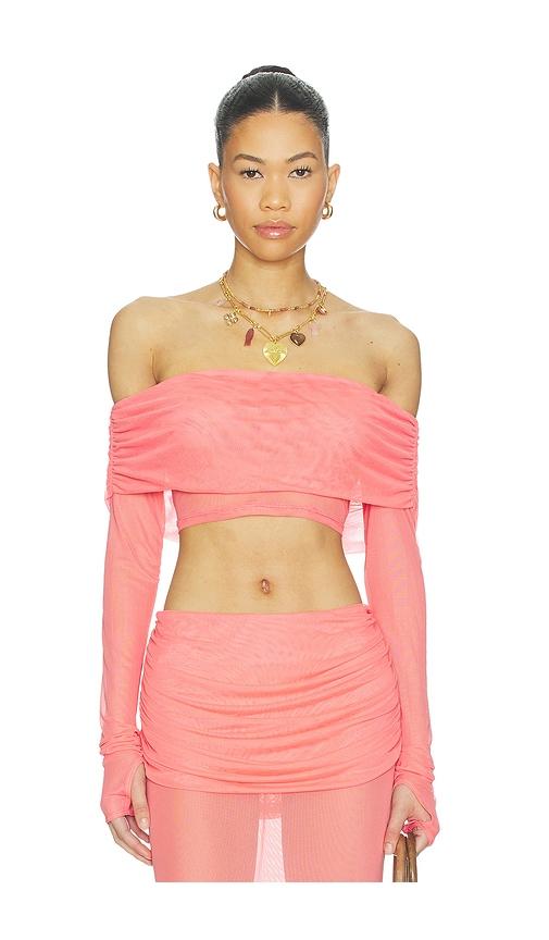 bananhot lena shirt in coral.
