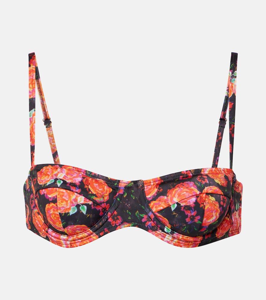 bananhot lenny floral bikini top