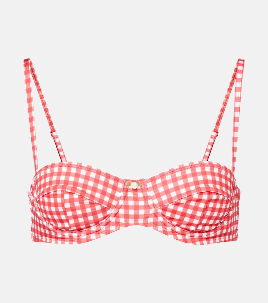 bananhot lenny gingham bikini top