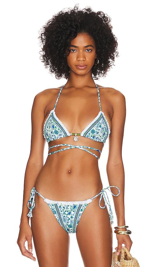 bananhot luna bikini top in multi.