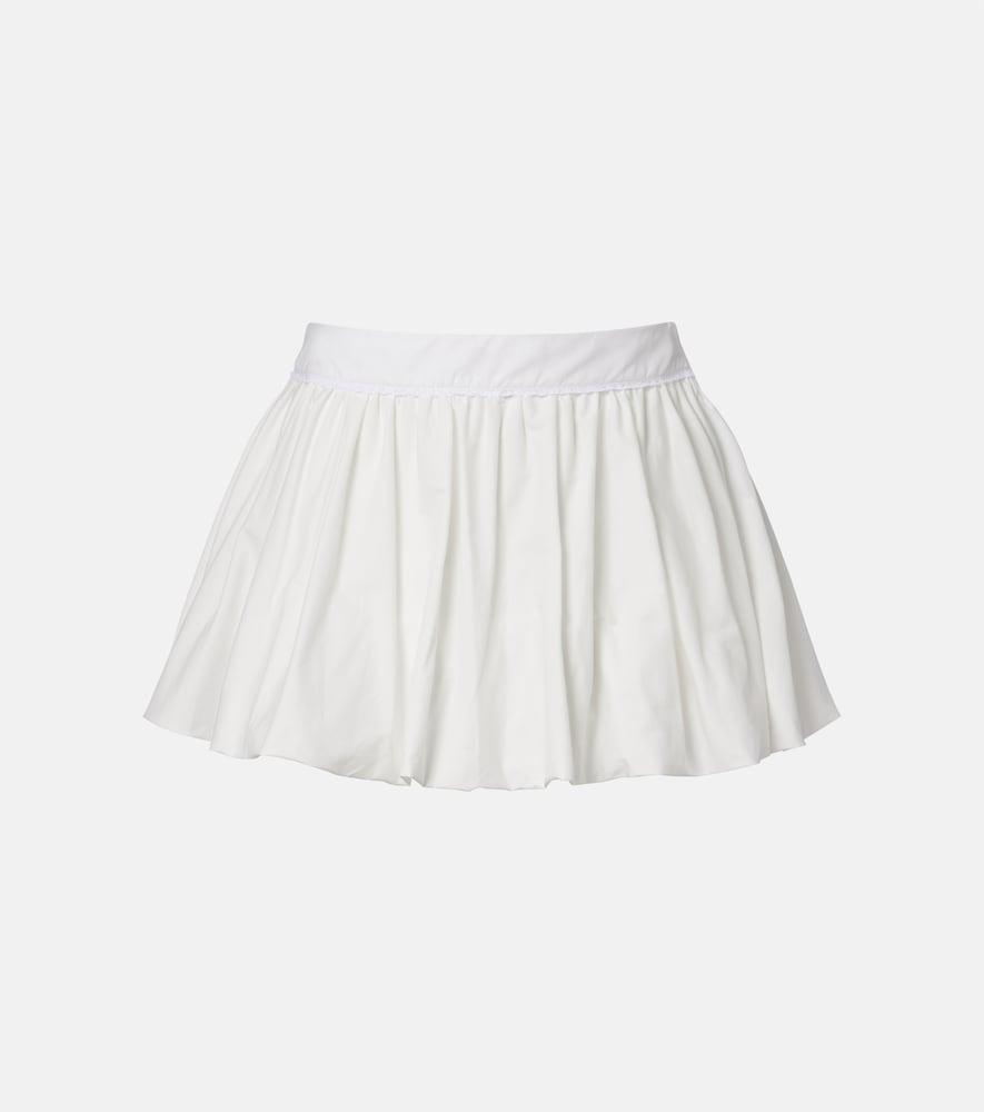 bananhot micaela cotton poplin miniskirt
