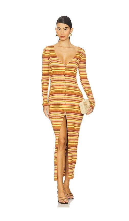 bananhot mike cover up dress in brown.