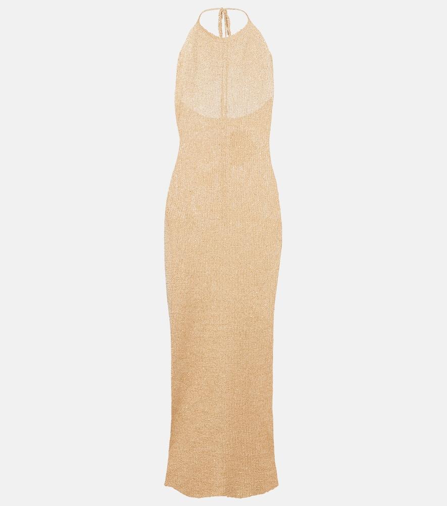 bananhot nico sequined maxi dress