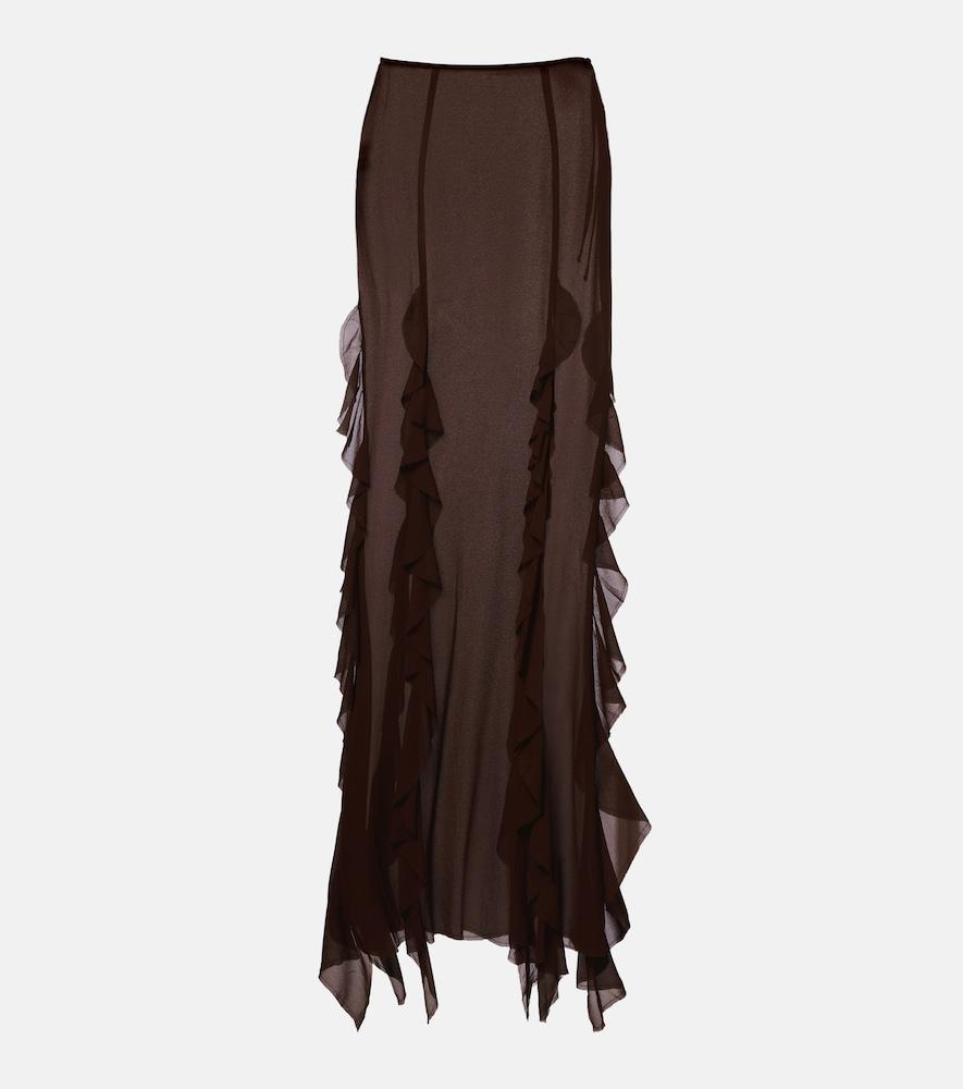 bananhot ora ruffled maxi skirt