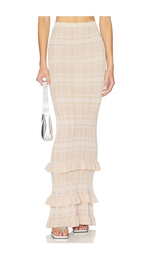 bananhot petra maxi skirt in neutral.