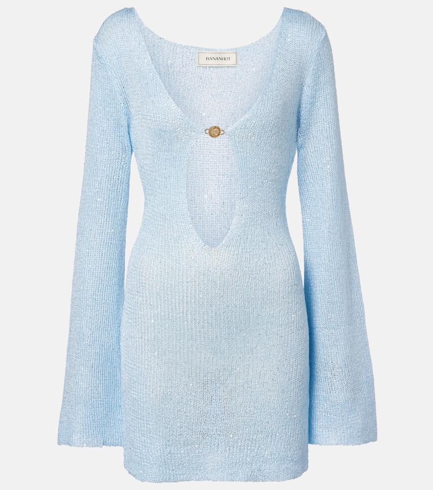 bananhot rey sequined knitted minidress