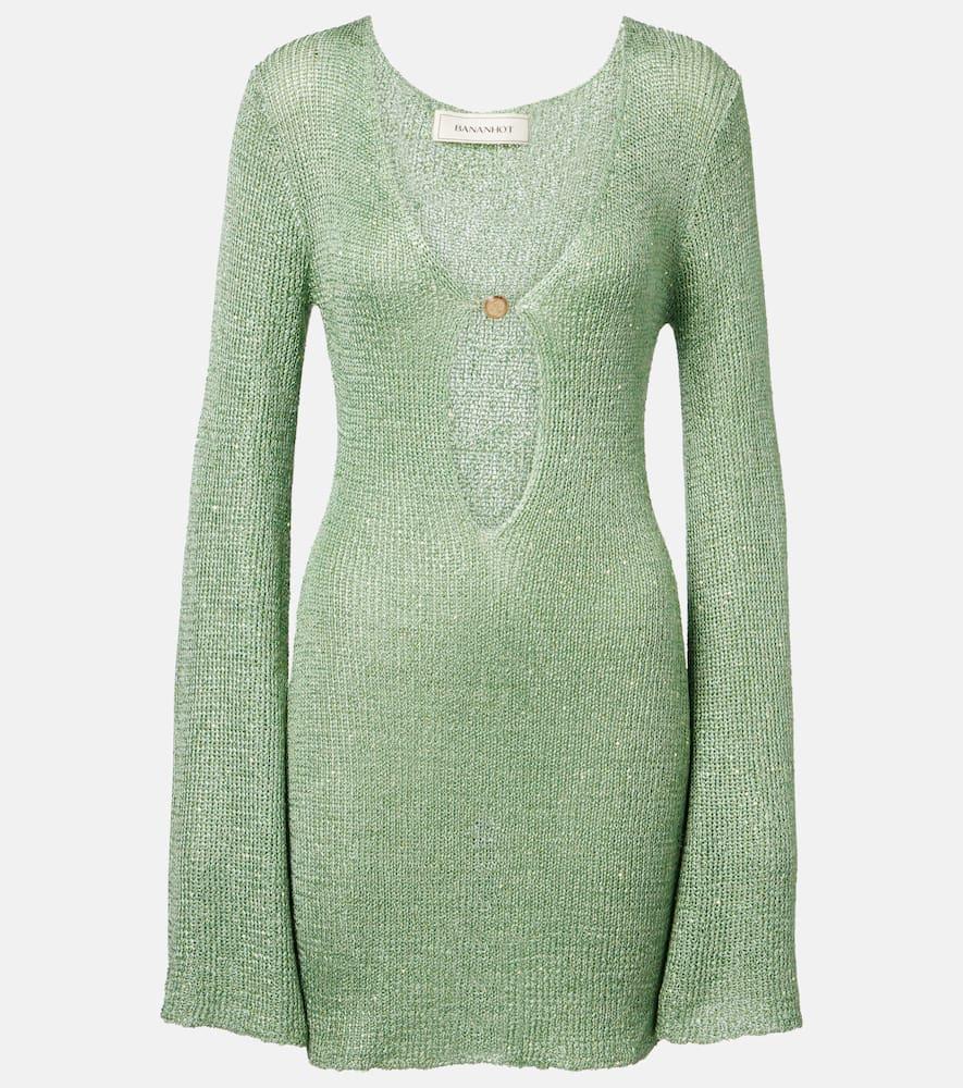 bananhot rey sequined knitted minidress