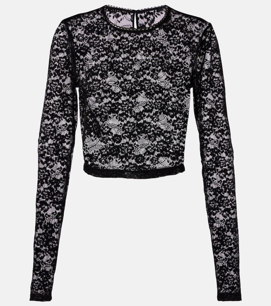 bananhot rona cropped lace top