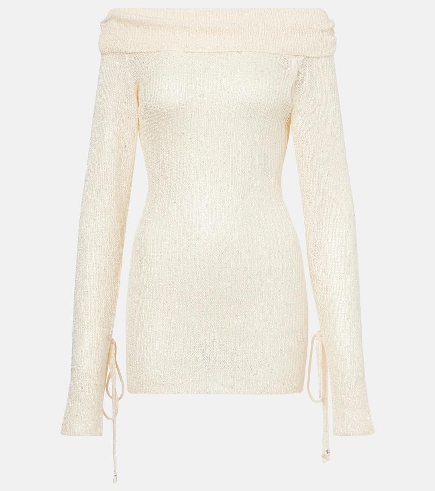 bananhot rory sequined knitted minidress