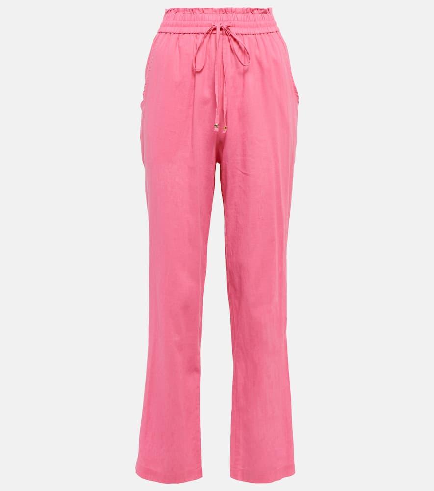 bananhot straight linen pants