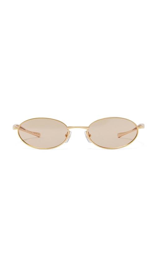 banbe the cruz sunglasses in metallic gold.
