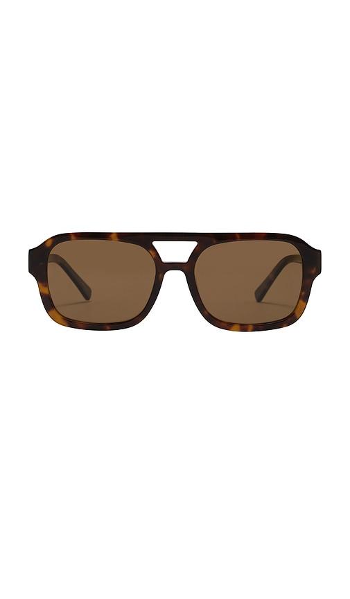 banbe the del ray sunglasses in brown.